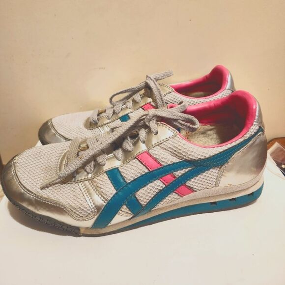 Onitsuka Tiger "Ultimate 81" White Mesh/Vegan Leather Sneakers Womens Sz.7 $175 - Picture 1 of 9